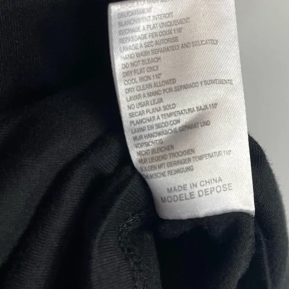 MAJE Paris Black Lace Inset Sheer Tee Shirt Top Short Sleeve Sexy 1 S Whimsigoth - Picture 9 of 12